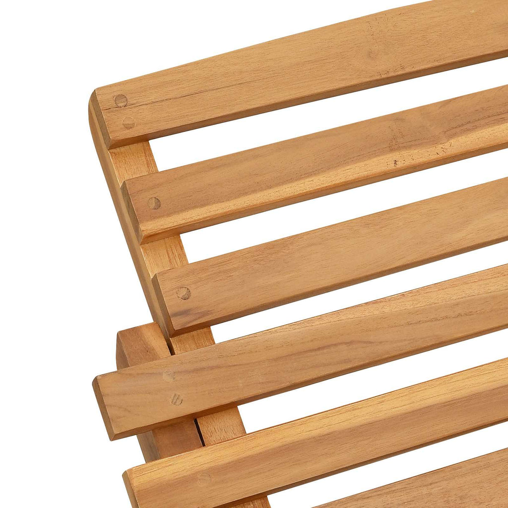 Sun Lounger Brown 198 X 55 X 58.5 Cm Solid Teak Wood