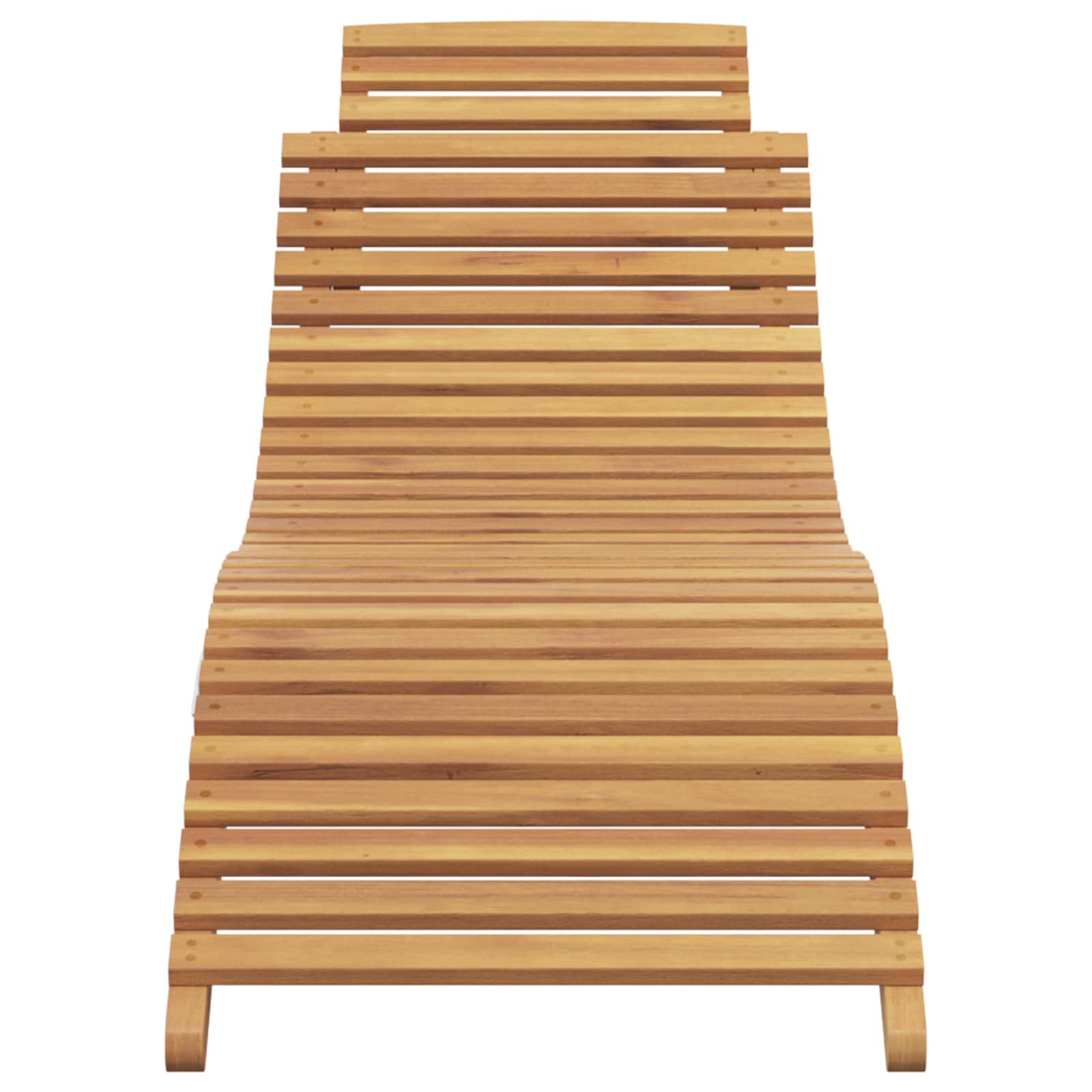 Sun Lounger Brown 198 X 55 X 58.5 Cm Solid Teak Wood