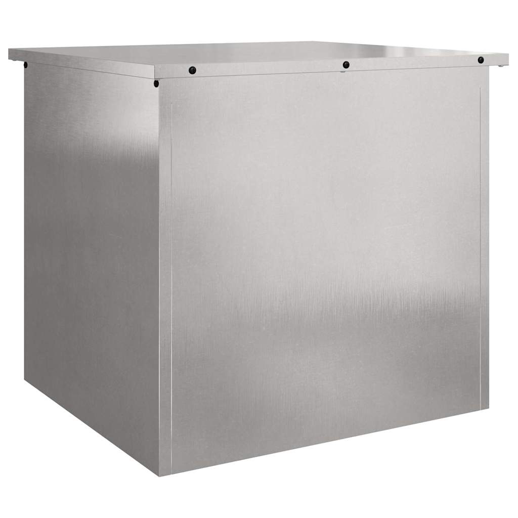 Outdoor Storage Box Silver Steel
