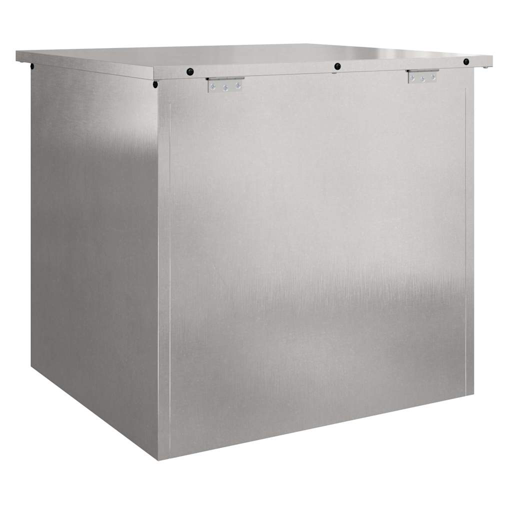 Outdoor Storage Box Silver Steel
