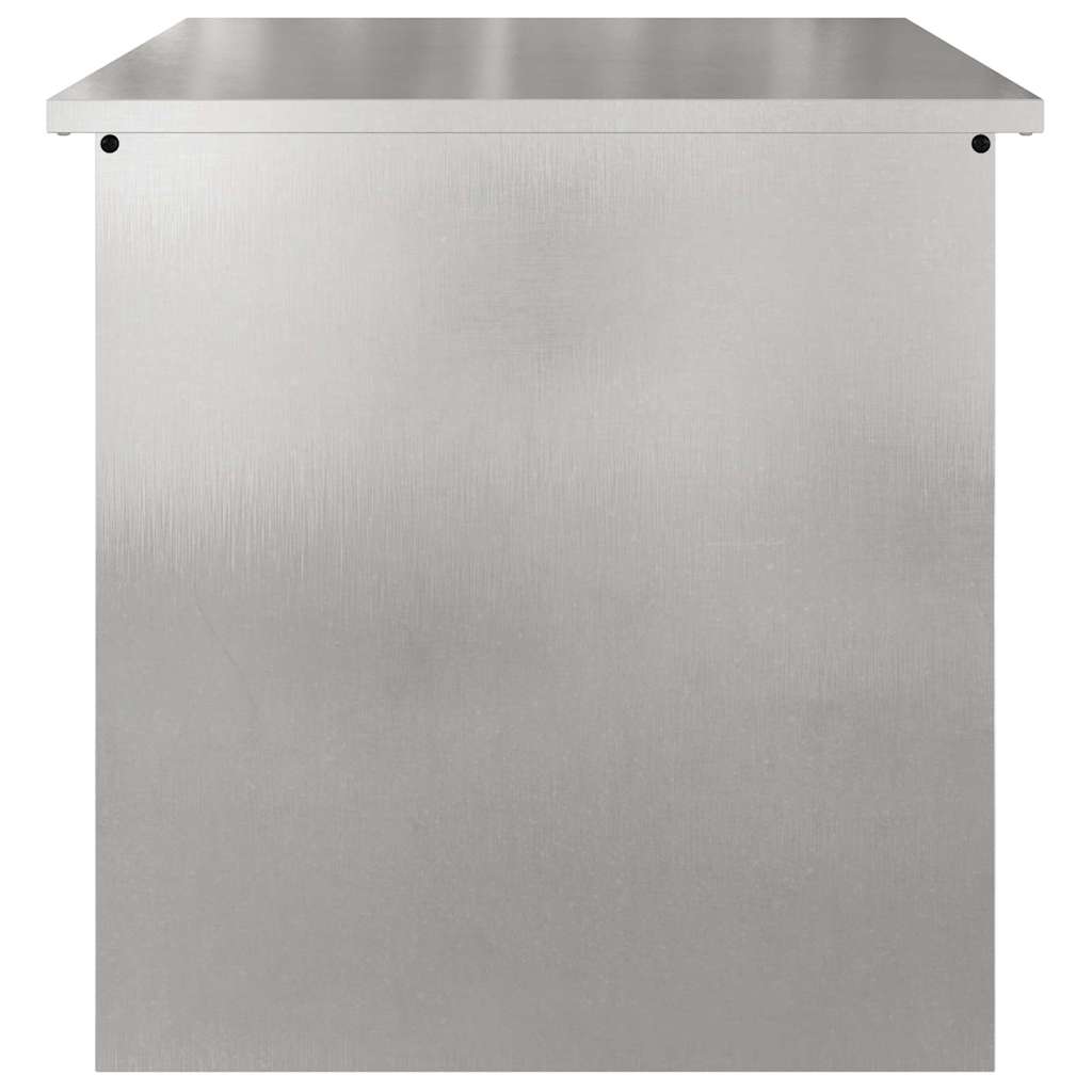 Outdoor Storage Box Silver Steel