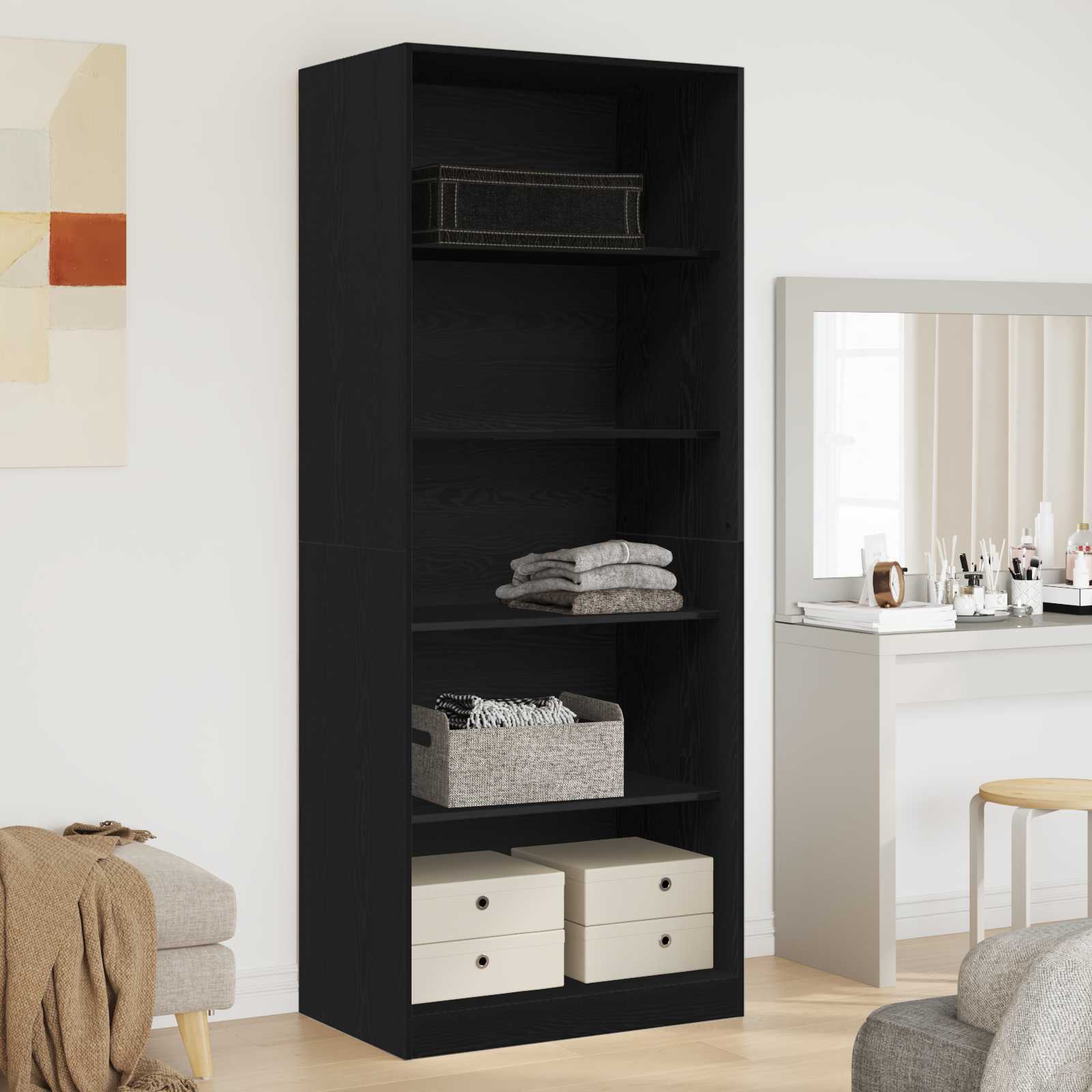 Wardrobe With Shelf Engineered Wood