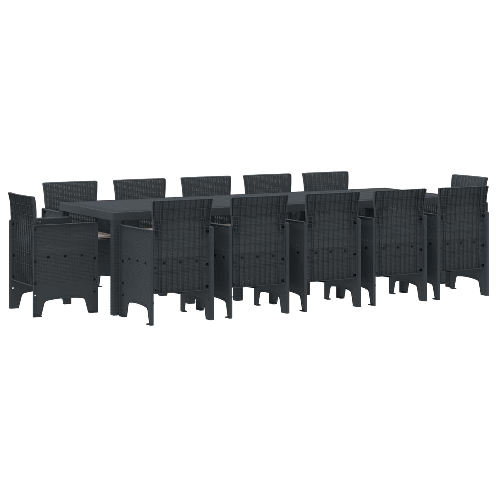 Garden Dining Set With Cushion 11 Pcs And