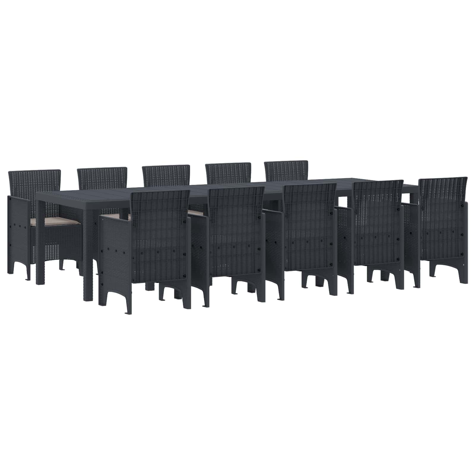 Garden Dining Set With Cushion 11 Pcs And