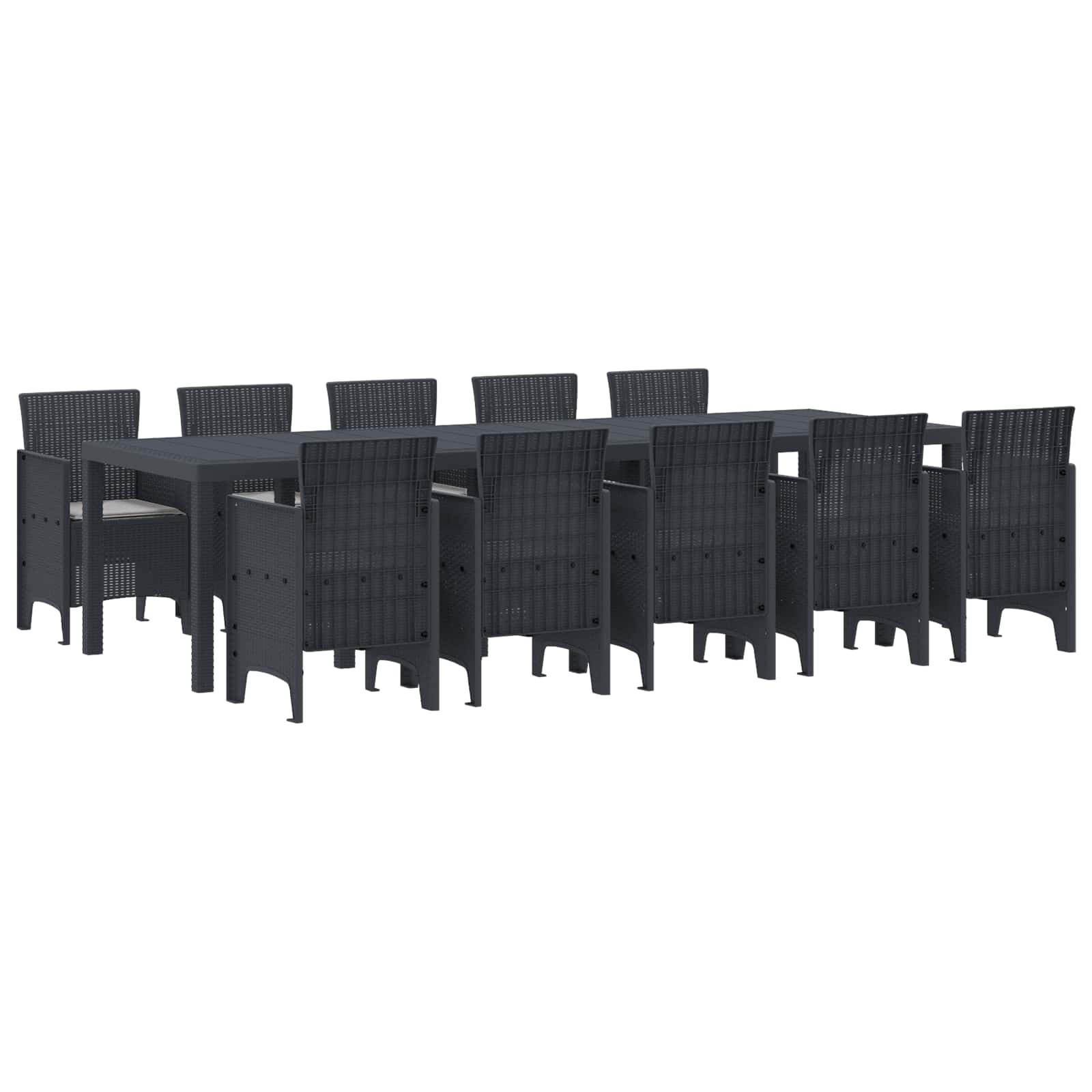 Garden Dining Set With Cushion 11 Pcs And