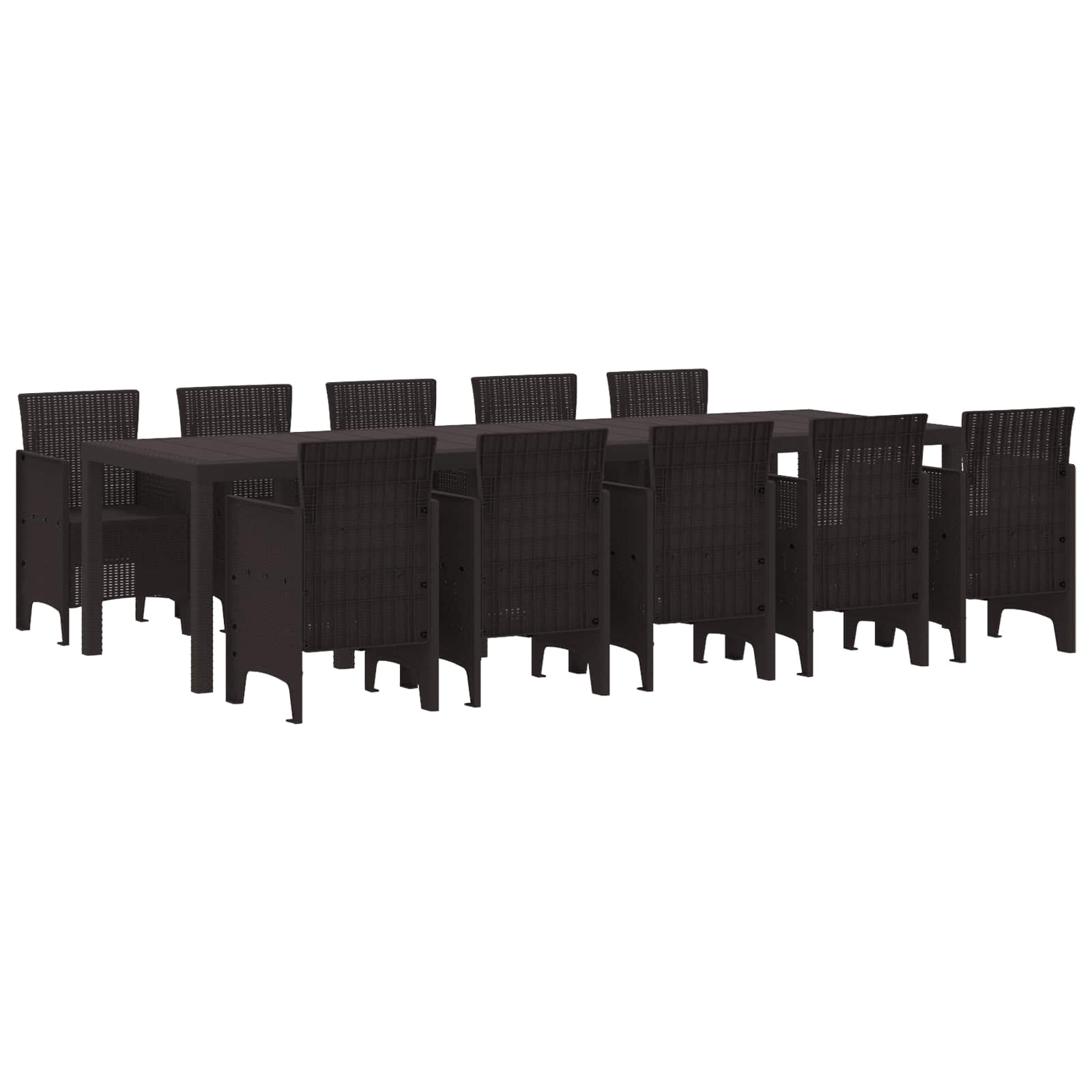 Garden Dining Set With Cushion 11 Pcs And