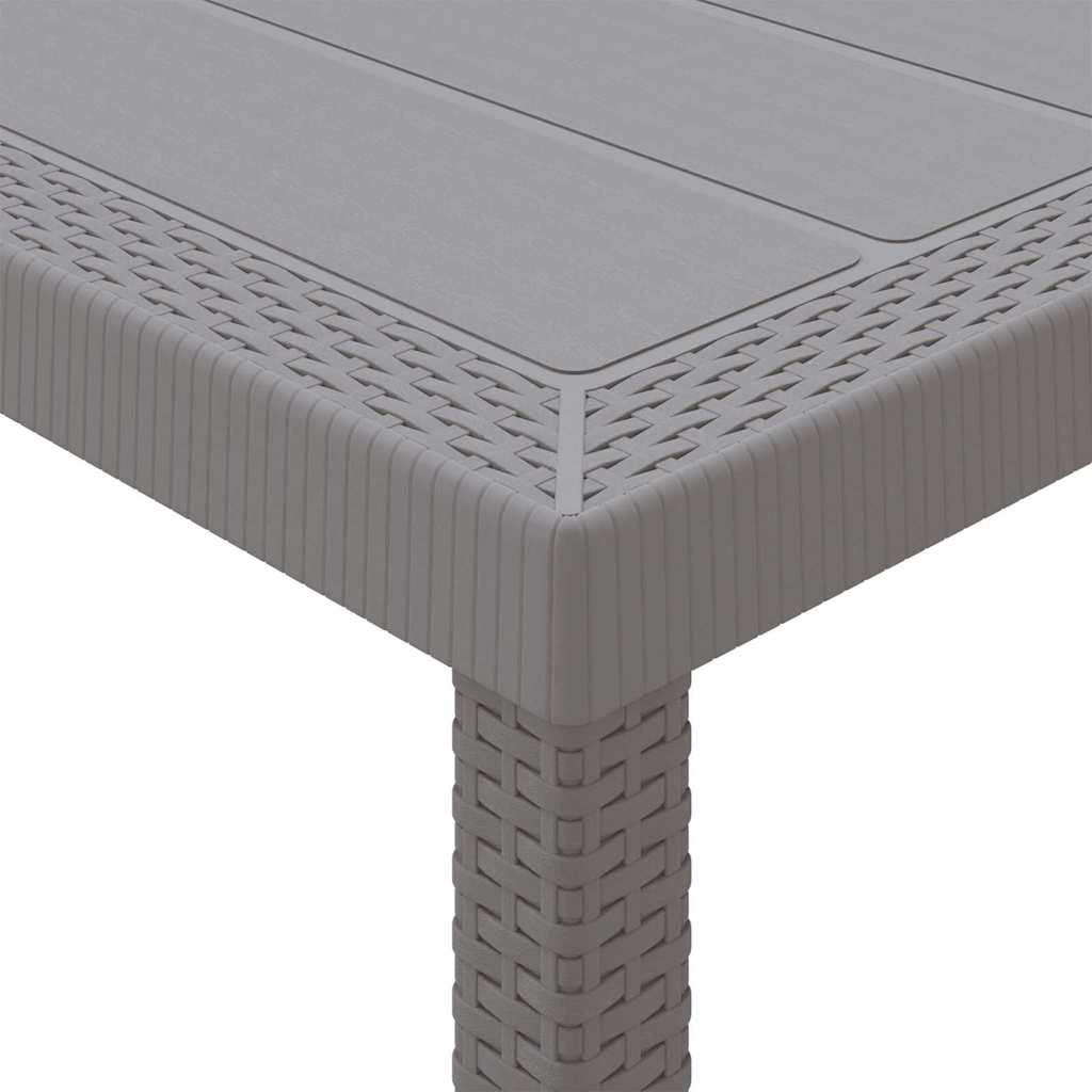 Garden Dining Set With Cushions 15 Pcs Light Grey Pp
