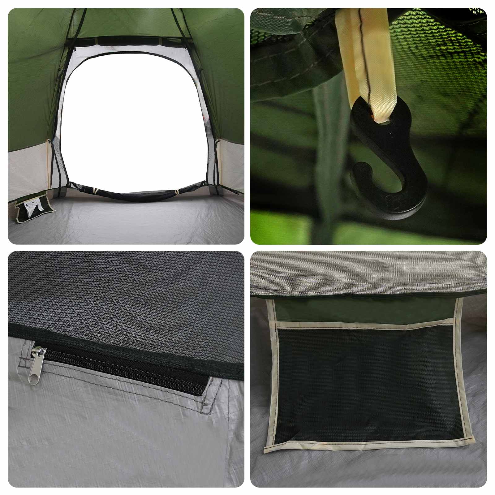 Instant Tent With Rainfly 4-Person Quick-Release
