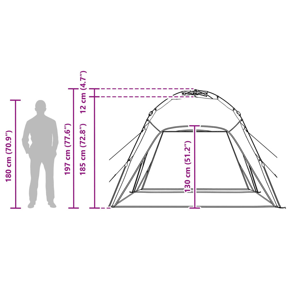 Instant Tent 4-Person Quick-Release 185T Polyester
