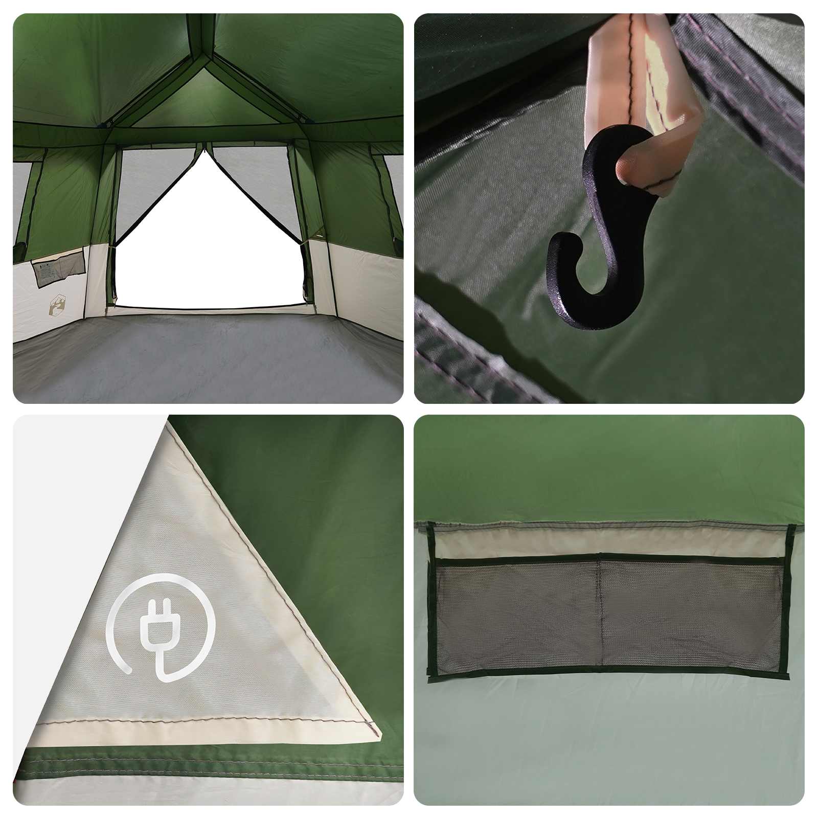 Instant Tent With Rainfly 12-Person Quick-Release