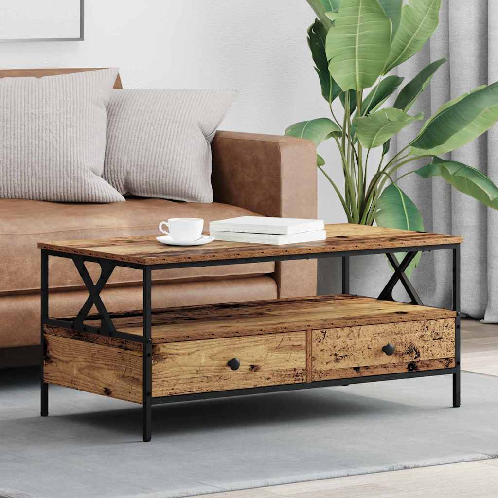 Coffee Table 100X51X45 Cm Engineered Wood