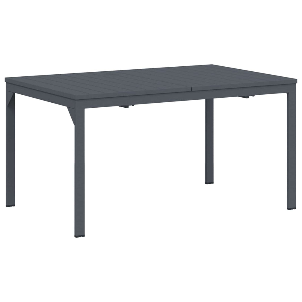 Garden Dining Set Folding 9 Pcs Anthracite Steel