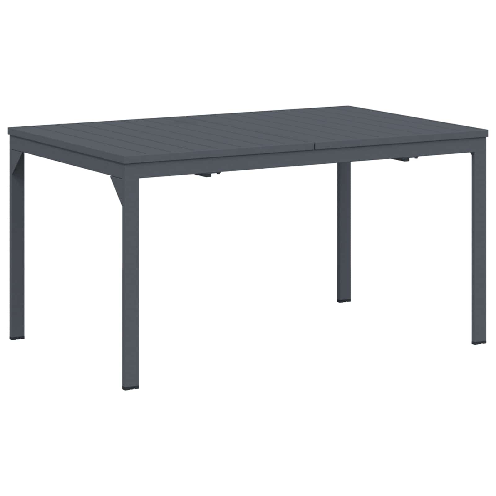 Garden Dining Set Folding 9 Pcs Anthracite Steel