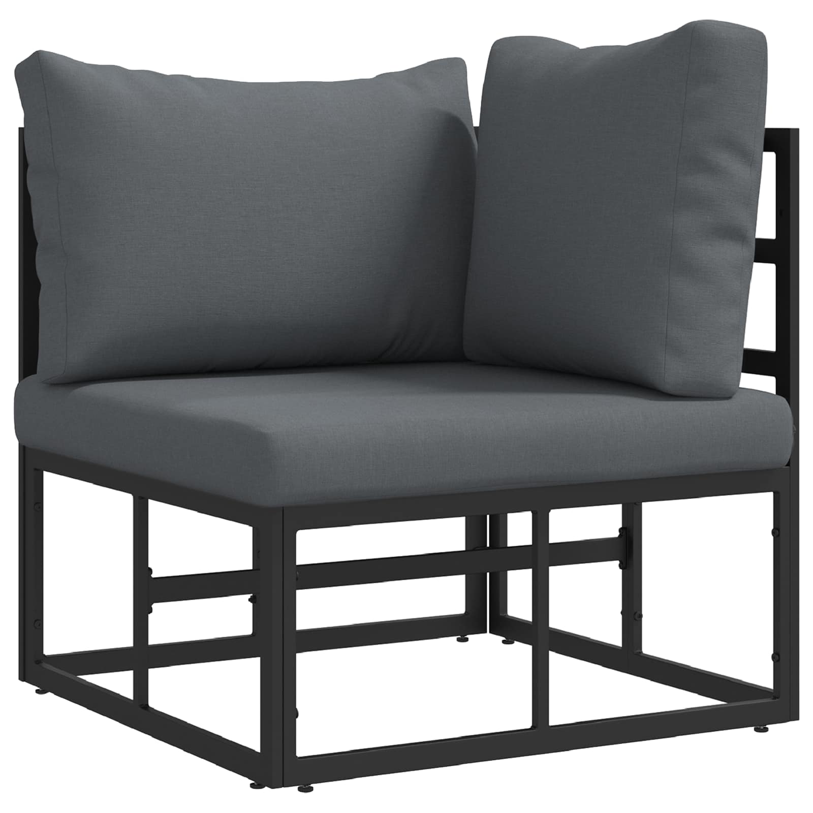 Garden Sofa Set 13 Pcs Black Metal