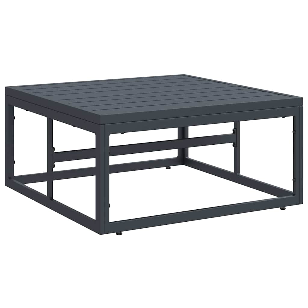 Garden Sofa Set With Cushion 8 Pcs Black Steel 2