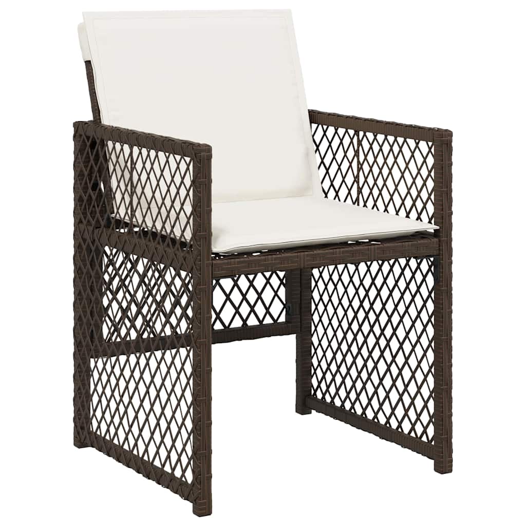 Garden Dining Set 5 Pcs Poly Rattan