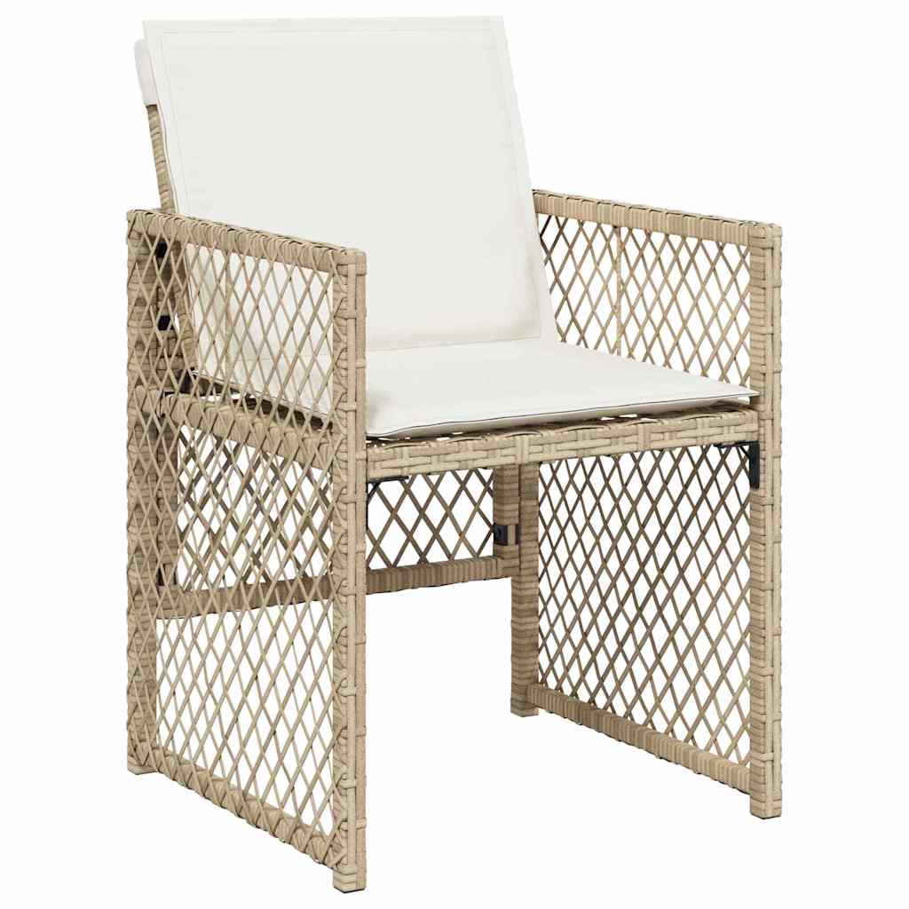 Garden Dining Set 5 Pcs Poly Rattan