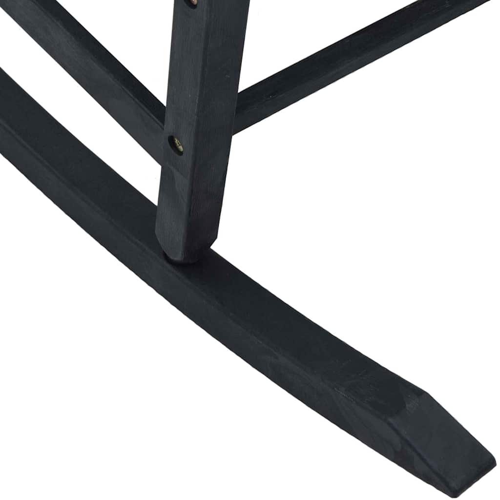 Outdoor Chair Rocking Black 84 X 65 114 Cm Resin 84 X 65 X 114 Cm 84 cm