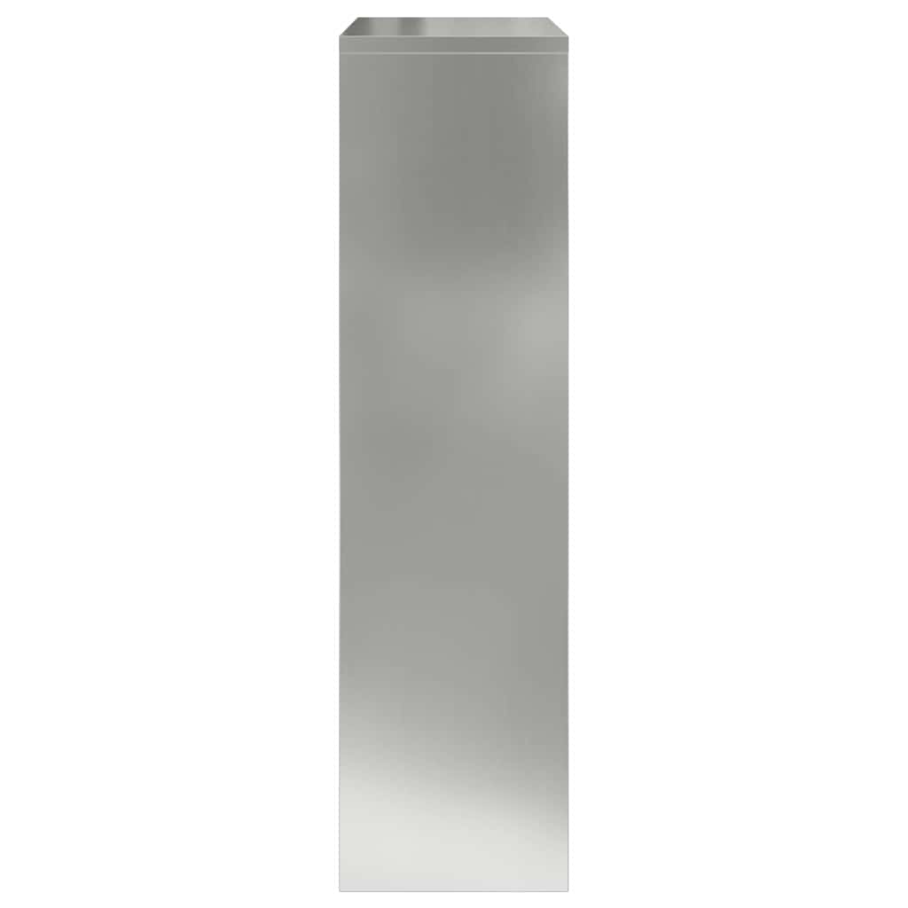 Parcel Drop Box Silver 44 X 22 X 82 Cm