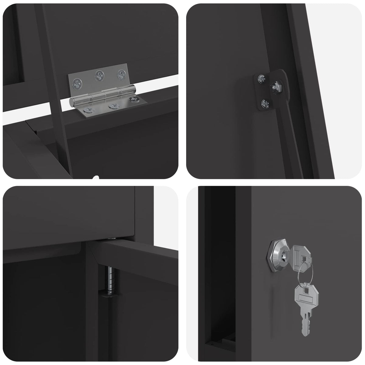 Post Boxes Outdoor Parcel Drop Box Lockable Weathering Steel Letter Box