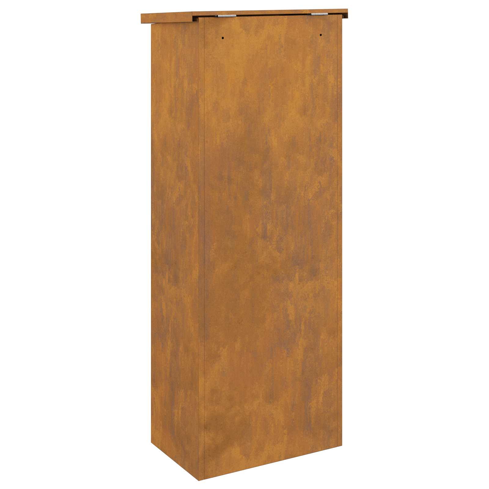 Parcel Drop Box Rusty 44.5 X 29 X 110.5 Cm
