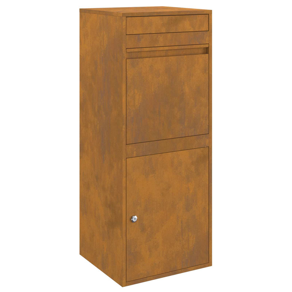 Parcel Drop Box Rusty 41 X 38 X 103 Cm