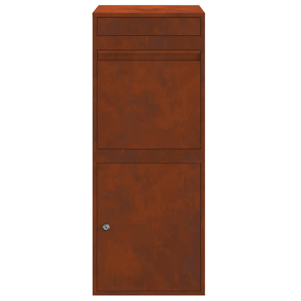 Parcel Drop Box Rusty 41 X 38 X 103 Cm