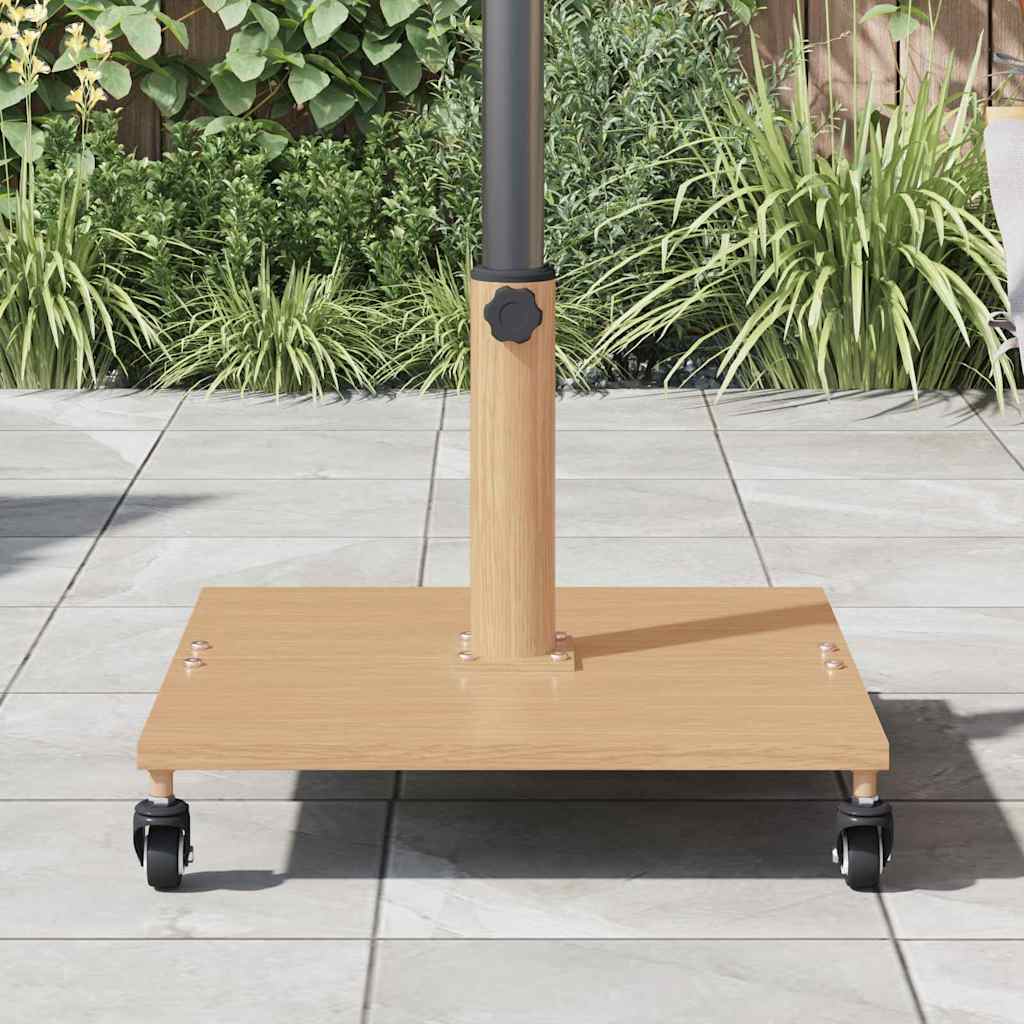 Parasol Base Light Wood 45 X 45 X 31.5 Cm