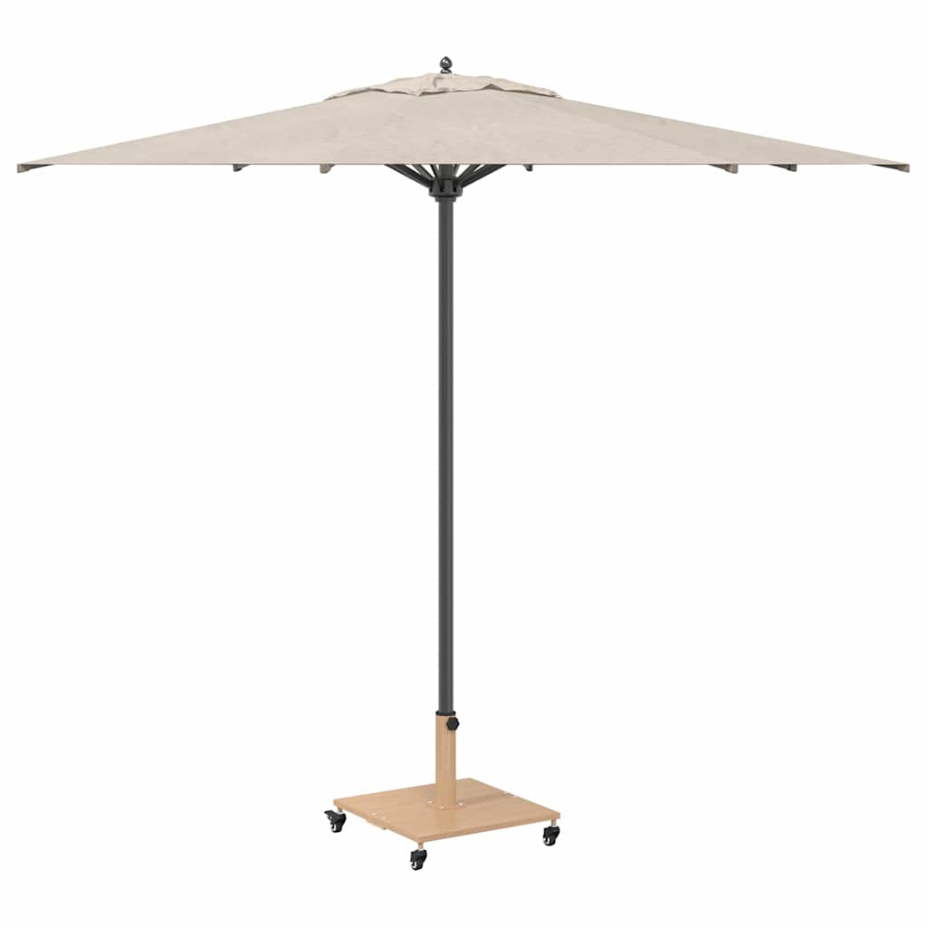 Parasol Base Light Wood 45 X 45 X 31.5 Cm