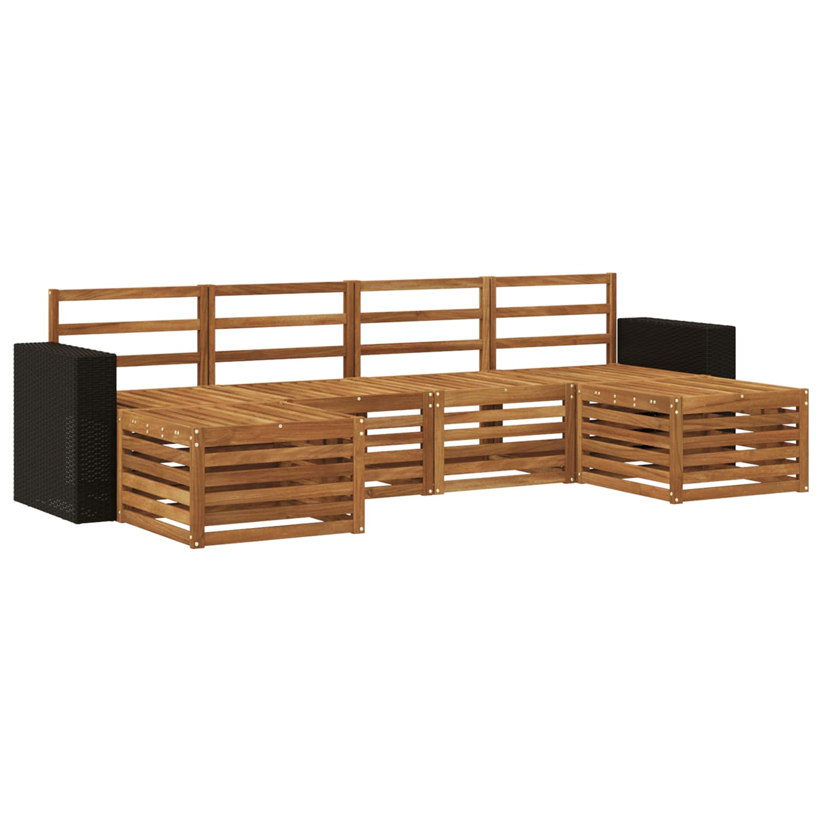 Sofa Sets 6 Pcs Solid Acacia Wood