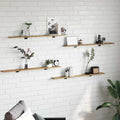 Bookshelf Board 4 Pcs Brown Engineered Wood
