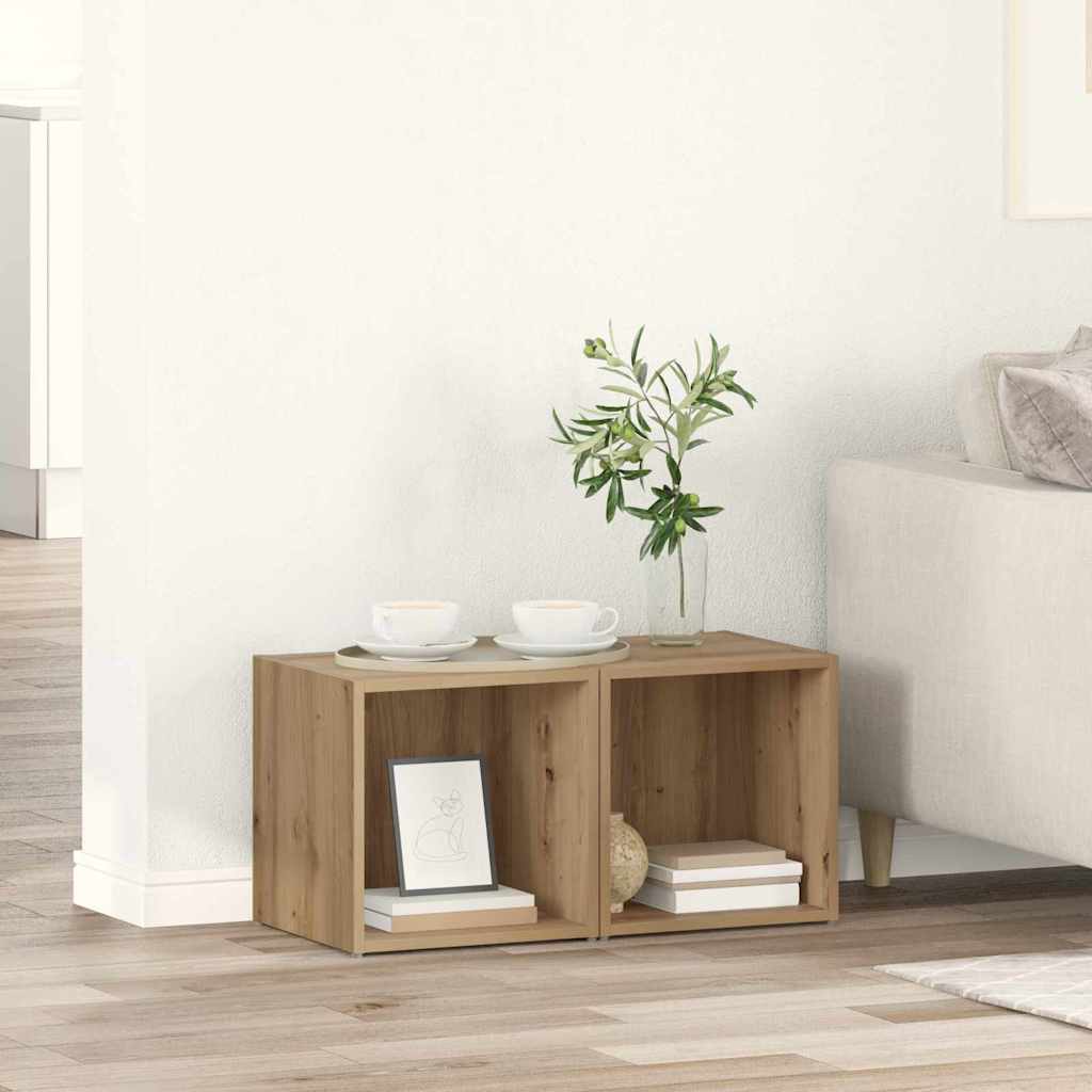 Tv Cabinet 37X35X37 Cm Engineered Wood