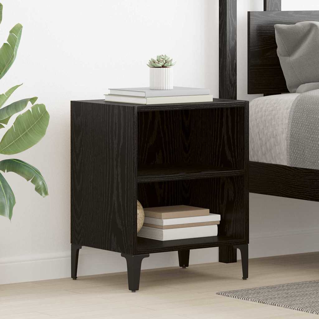 Bed Cabinet With Metal Legs 40X30X50 Cm