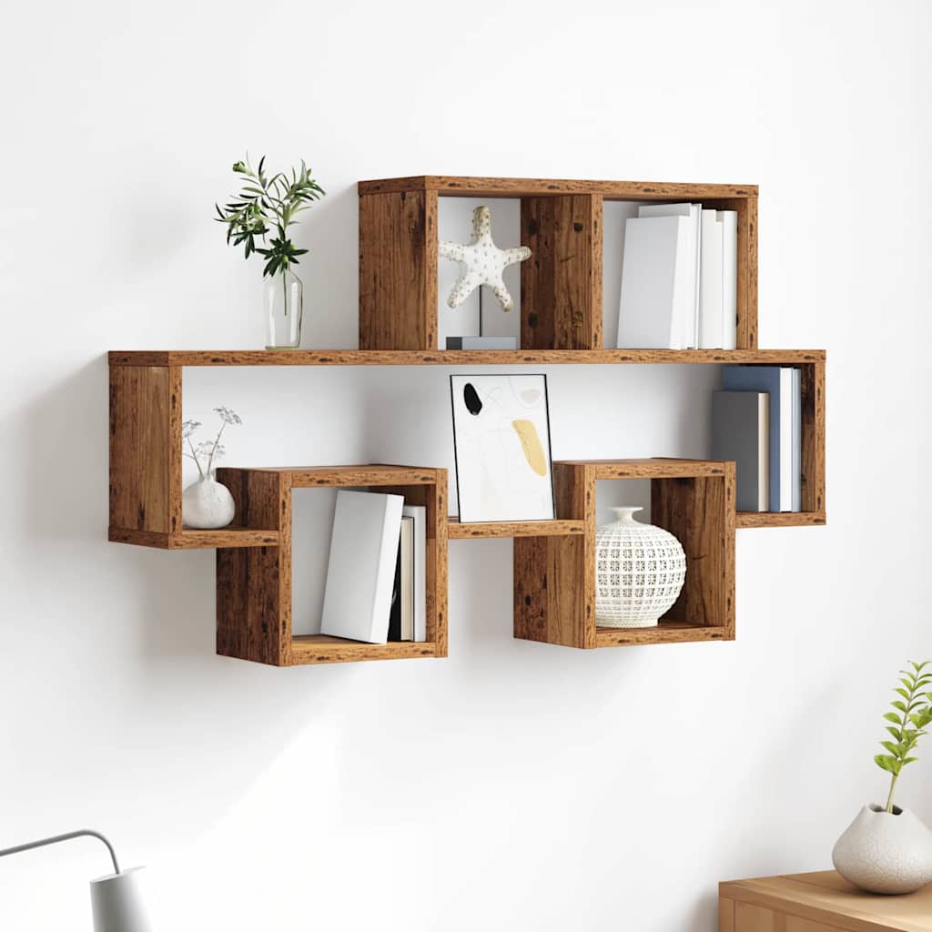 Car-Shaped Wall Shelf 82X15X51 Cm Engineered Wood