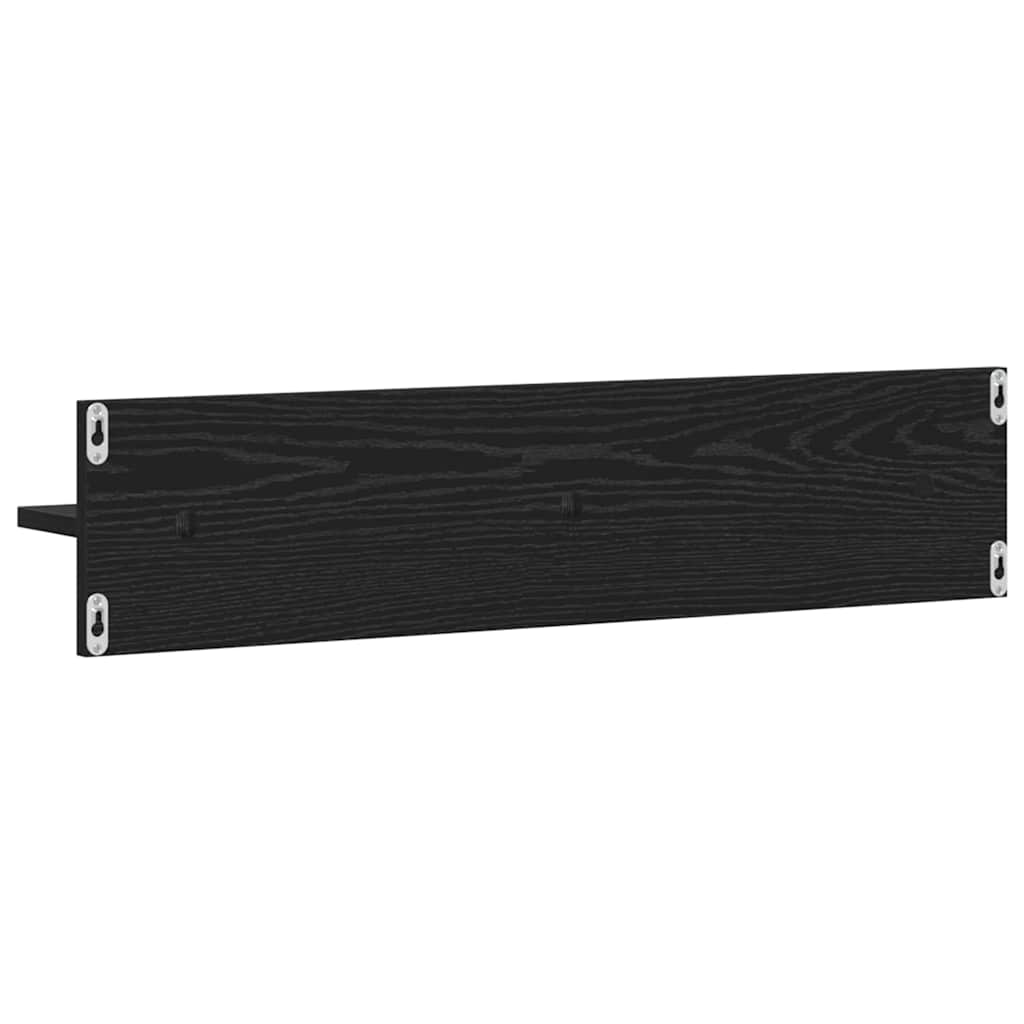 Wall Shelf 2 Pcs 80 X 11.5 X 18 Cm Engineered Wood