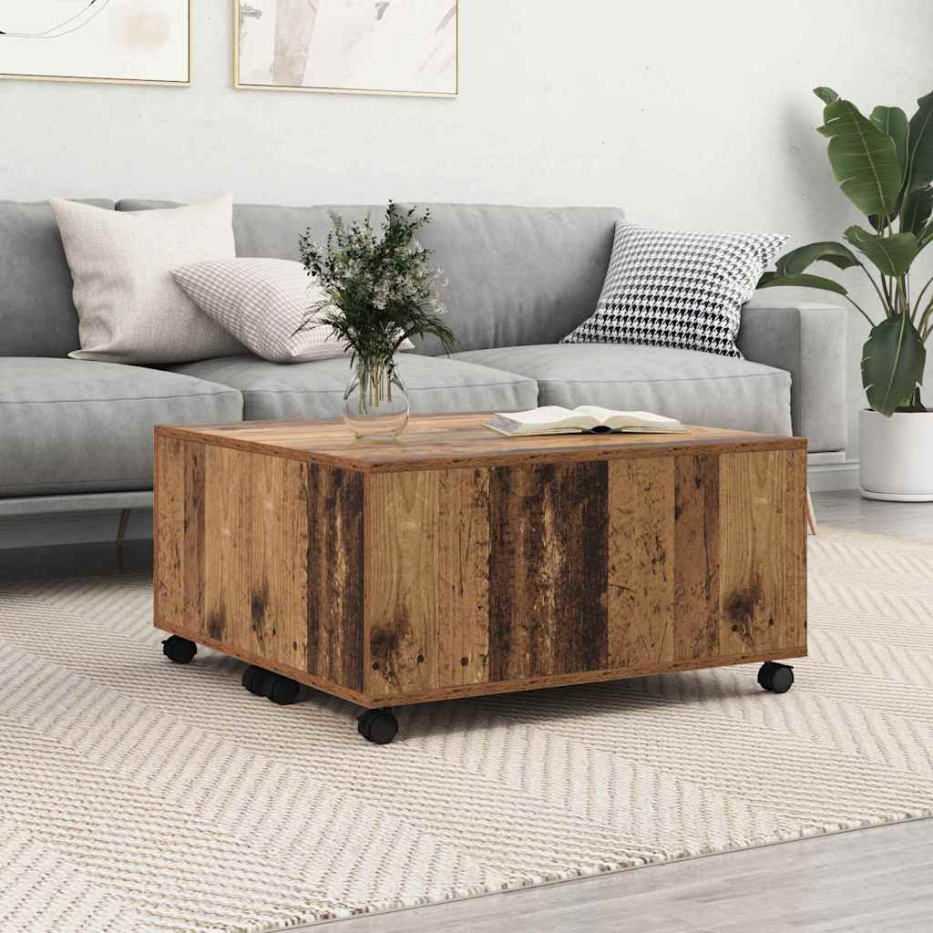 Coffee Table 75X75X38 Cm Engineered Wood