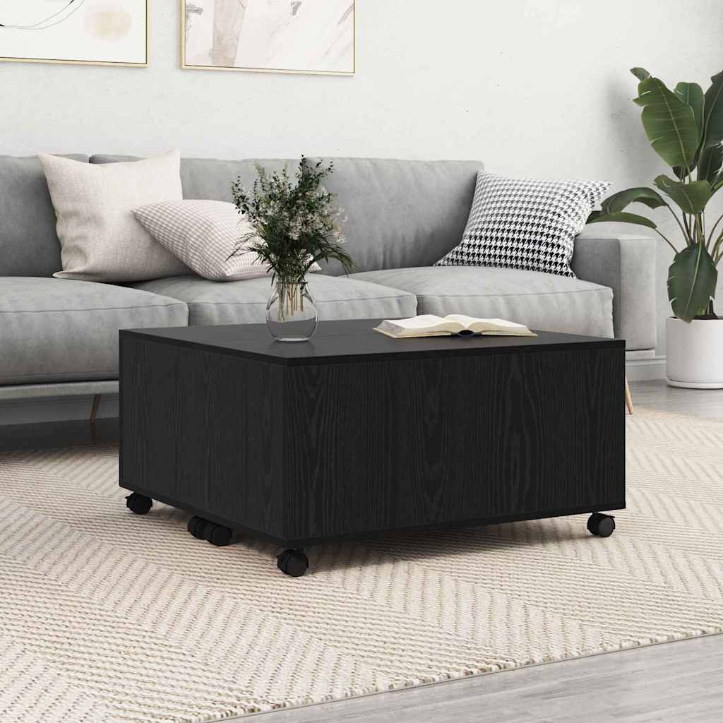 Coffee Table 75X75X38 Cm Engineered Wood