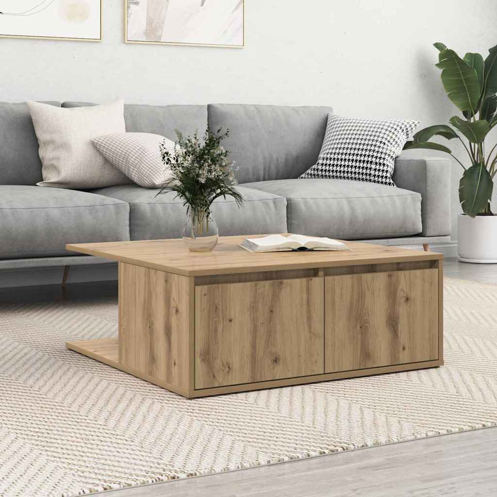 Coffee Table 80X80X31 Cm Engineered Wood