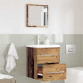Bathroom Furniture Set With Drawer Brown 41 X 38.5 X 48 Cm