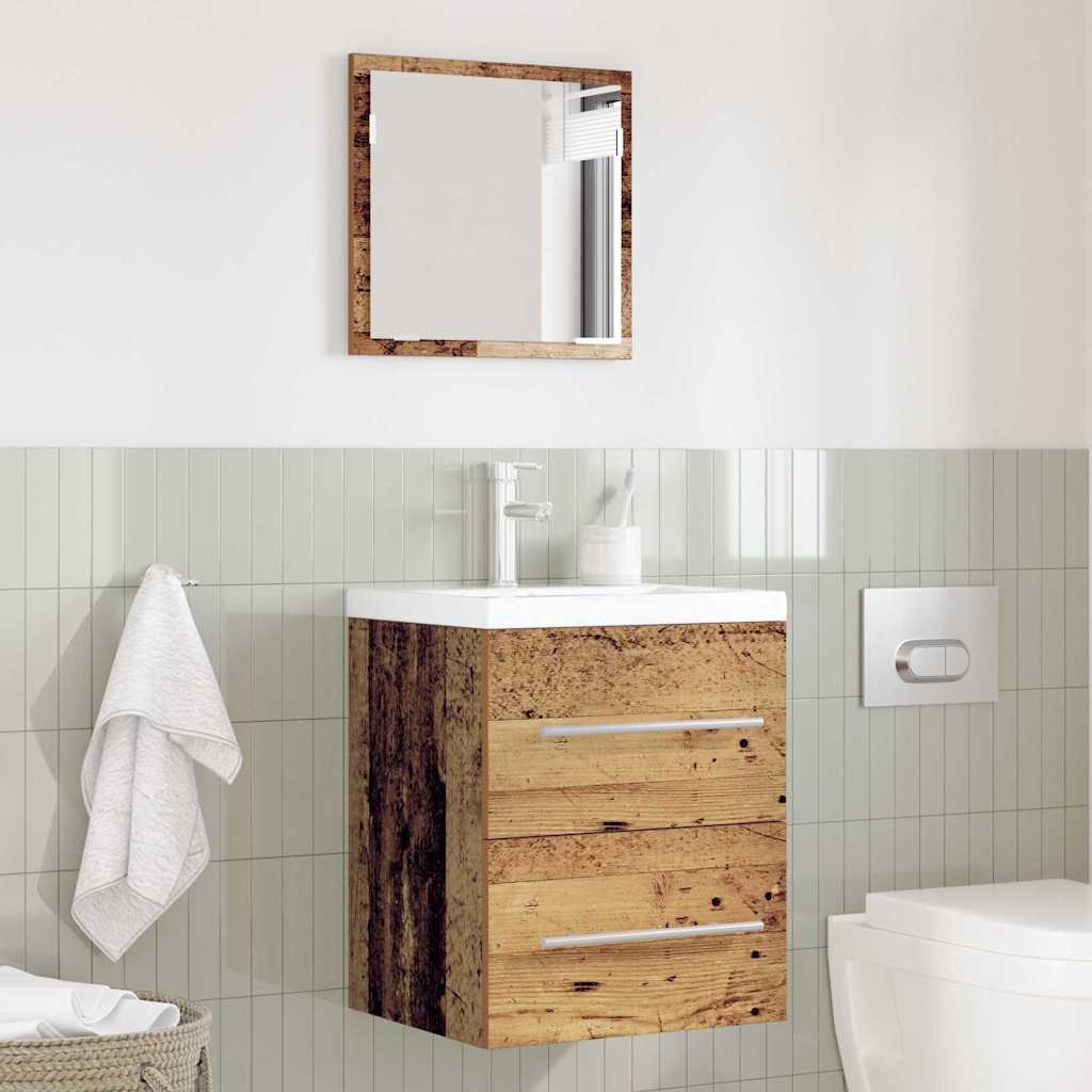 Bathroom Furniture Set With Drawer Brown 41 X 38.5 X 48 Cm
