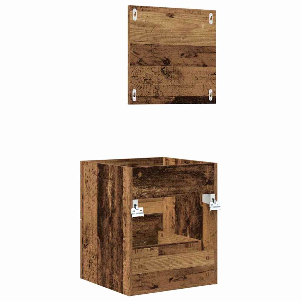 Bathroom Furniture Set With Drawer Brown 41 X 38.5 X 48 Cm
