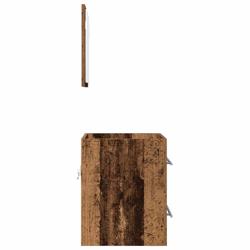 Bathroom Furniture Set With Drawer Brown 41 X 38.5 X 48 Cm