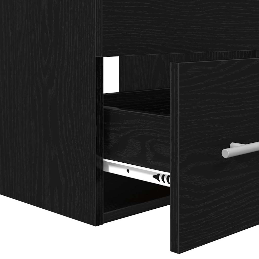 Bathroom Furniture Set With Drawer Black 41 X 38.5 X 48 Cm