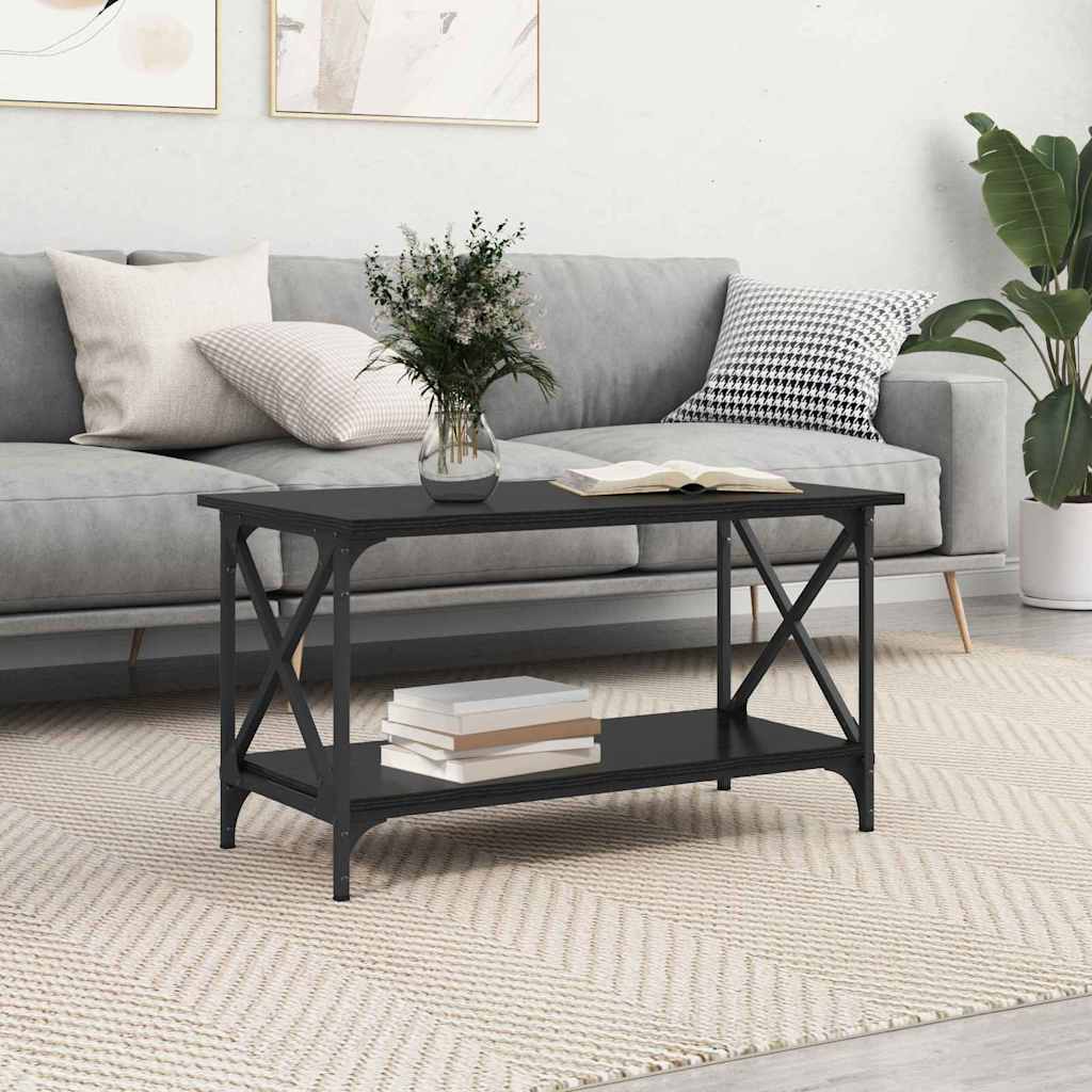 Coffee Table 100X50X45 Cm Engineered Wood And Iron
