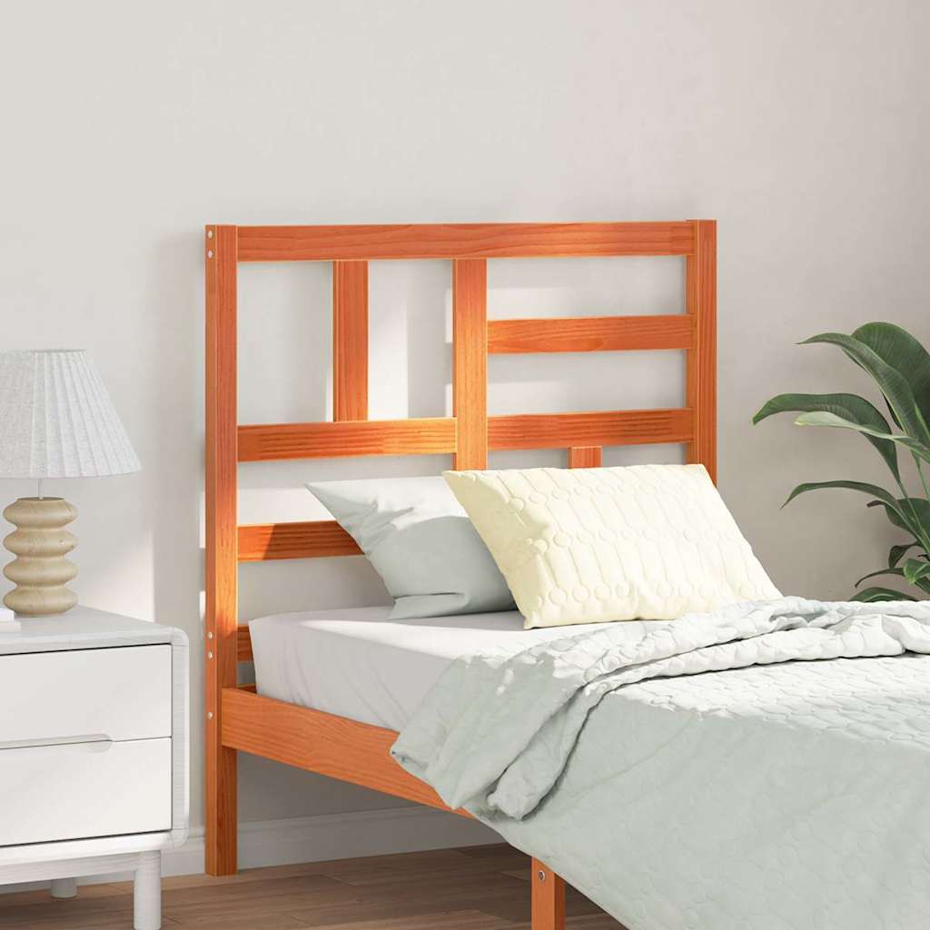Bed Headboard 81X4X104 Cm Solid Wood Pine