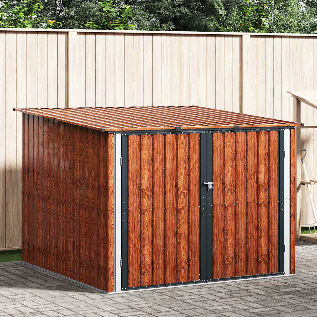 Bike Shed 3 Pcs 216 X 207 X 158 Cm Metal