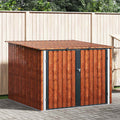 Bike Shed 3 Pcs 216 X 207 X 158 Cm Metal
