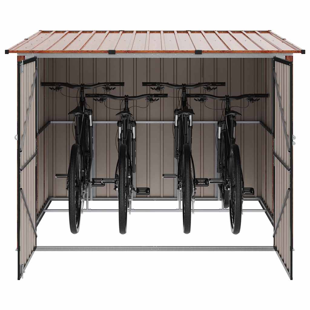 Bike Shed 3 Pcs 216 X 207 X 158 Cm Metal