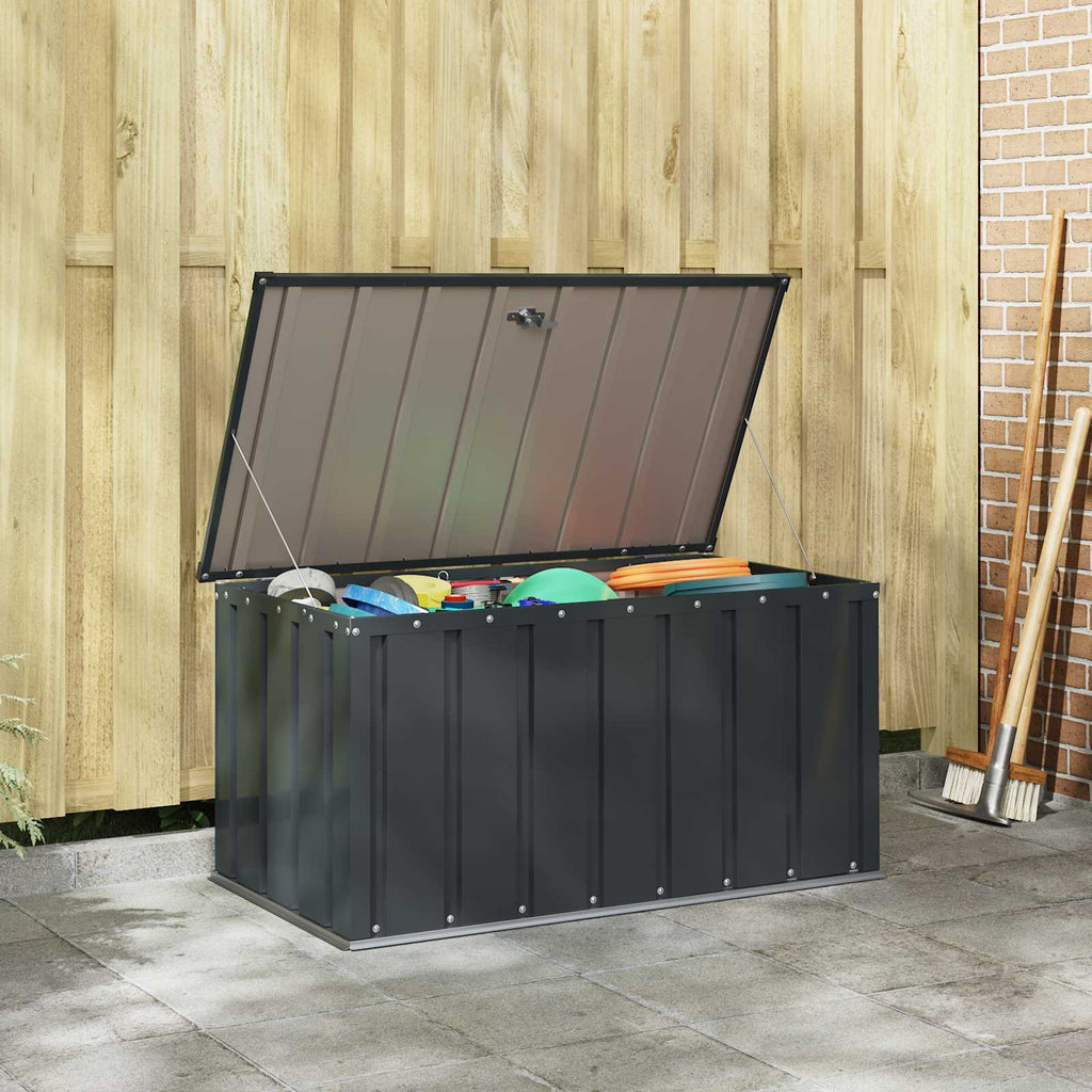 Sheds Garages & Carports Metal Garden Storage Box Lockable Steel Outdoor Tool Ch