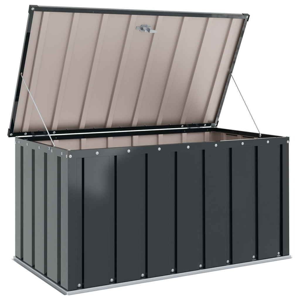 Sheds Garages & Carports Metal Garden Storage Box Lockable Steel Outdoor Tool Ch